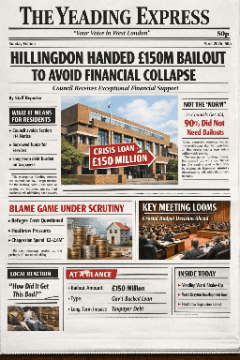 Government IS granting Hillingdon Council the £150m EFS bailout – avoiding bankruptcy